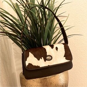 American West Cowhide Leather Shoulder Bag